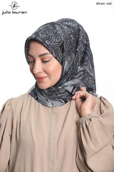 Julia Lauren Women's Amber Scarf Black-Grey