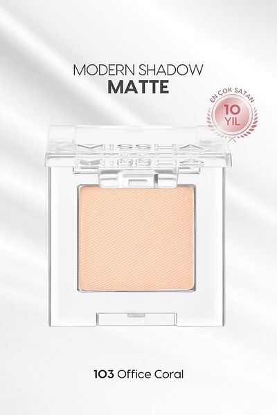 Missha Modern Shadow Matte Soft Textured Single Eye Shadow - Non-Spill (103 Office Coral)