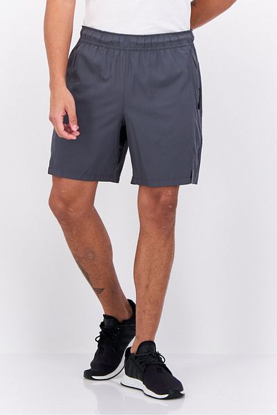 motion Men Sportswear Fit Side Zip Training Shorts, Charcoal