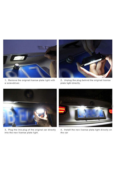 Choice 6000K 2pcs For BMW Led Number License Light E90 E91 E92 E60 E61 E60 E70 E71 E72 E39 E82 1/3/5/X-seri