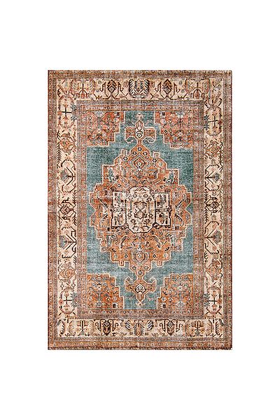 Homelux Ryno rug, rectangular, 230X290 cm, traditional, turquoise, brown, cream, polyester
