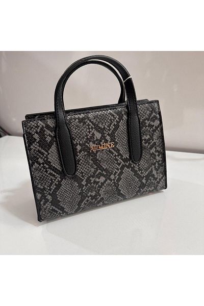 Armine GraY Snake Patterned Bag - AR36307