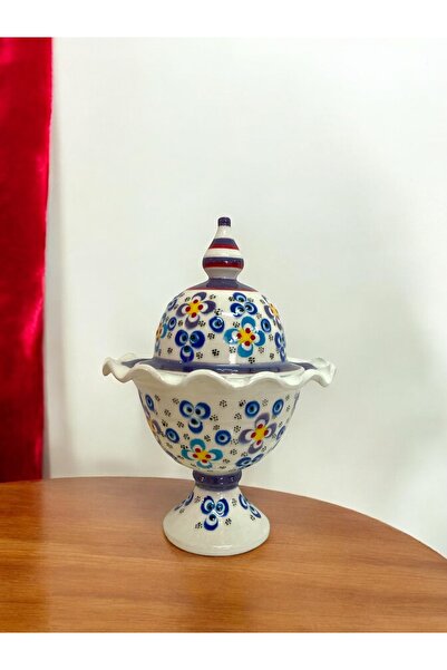 STORESZA Özel Tasarım Kütahya Çinisi Kapaklı Şekerlik