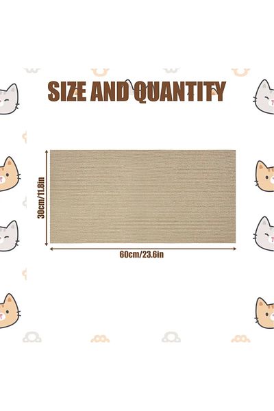 Choice 60x30cm cat mat Cat Climbing Mat Cat Claw Board Non Falling Debris Vertical Wall Sticker