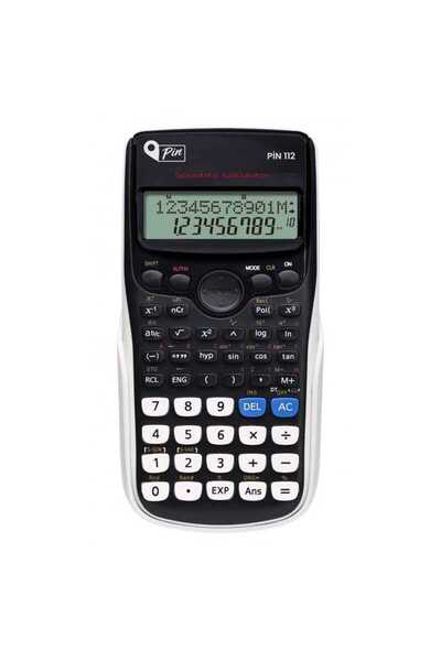 Pin 112 Fonksiyonel Bilimsel Hesap Makinesi 240 Fonksiyonlu Siyah