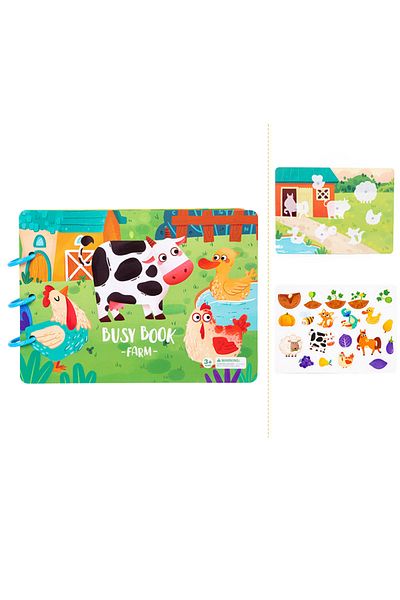 Choice 003 Sticker Quiet Book Puzzles Game Educational Toys Kids Repeatedly Busy Card Paste Matching Cognit