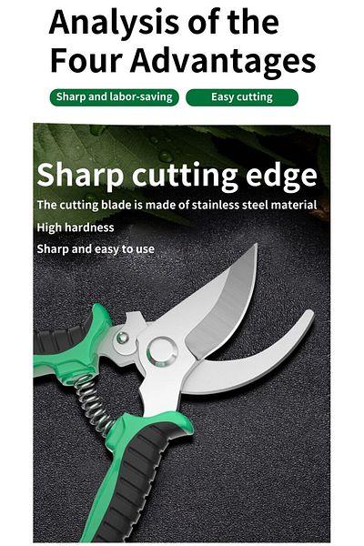 Choice green Horticultural Scissors Bird Beak Shape Branch Pruning Labor Saving Pruning Stainless Steel Pic