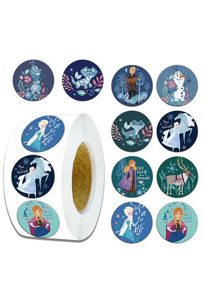 Choice 500PCS 500PCS Disney Cartoon Princess Elsa Scroll Stickers Frozen Decorative Stationery Notebook Ska
