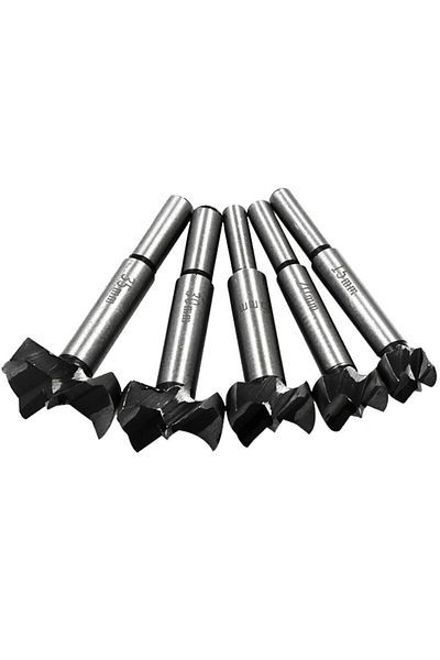 Choice Round handle 5pc flat wing drill 5pc Woodworking Flat Wing Drilling and Reaming Hinge Drill Bit 15-3
