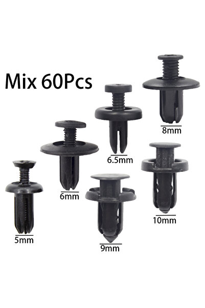 Choice MIX 60PCS 30/60Pcs 5mm 6mm 7mm 8mm 9mm 10mm Hole Car Bumper Rivet Fast...