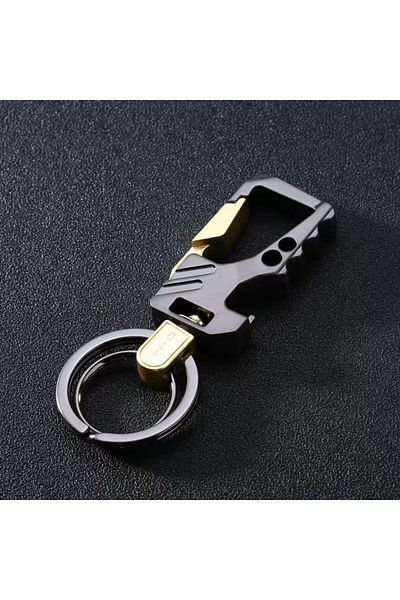 Choice black Multifunctional Men's key Chain Metal Waist Belt Clip Anti-lost Buckle Key ring Accessories Ca