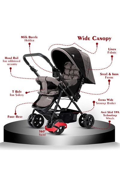 TEKNUM Teknum Reversible Look at Me Stroller-Khaki