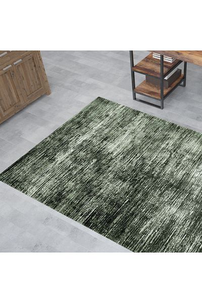 Homelux Velveto rug, rectangular, 230X290 cm, abstract, green, polyester, cotton, jute