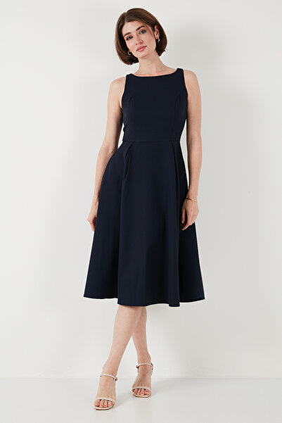 Lela Φόρεμα με πλισέ μίντι φόρεμα με κανονική εφαρμογή με τσέπες 6051963