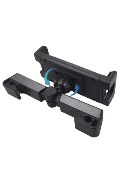 Choice حامل هاتف أسود قابل للتمدد لمقعد السيارة الخلفي وحامل للكمبيوتر اللوحي...