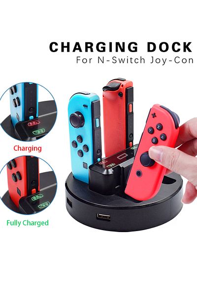 Choice black Portable Accessories For Nintendo Switch Controller Charger Dock Station For Switch Joycon Ac