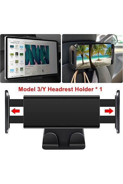 Choice Type 1 For Tesla Model 3 Y Juniper Back Seat Phone Holder Hook 360 Degree Rotate Stand Auto Headrest