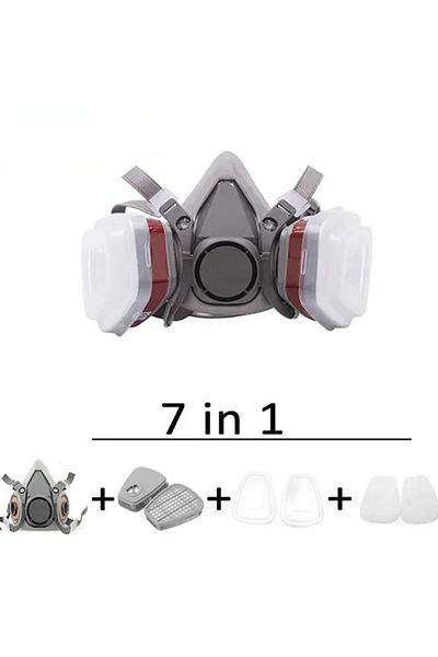 Choice Green Original 6200 Respirator Reusable Half Face Cover Gas Mask With Cotton Filter Goggles For Pain
