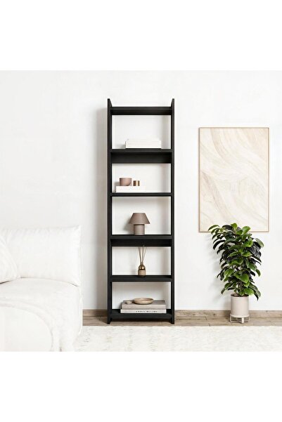 Bimossa W6060 Gülçiçek Kitaplık Siyah