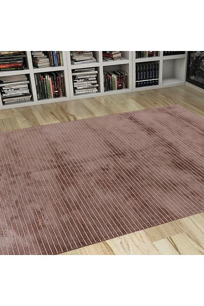 Homelux Nory rug, rectangular, 150X230 cm, plain, brown, viscose, wool