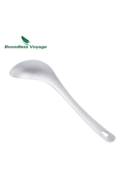 Choice Ti1038T Boundless Voyage Titanium Spoon Tableware Porridge Stew Sauce Deep-bowled Ladle Scoop Cookin