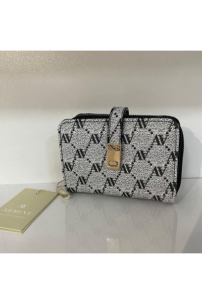 Armine Gray Dotted Wallet - Arc0104 Model