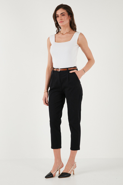 Lela Шорти з високою талією, еластичні, бавовняні - ШОРТИ 668YP5335