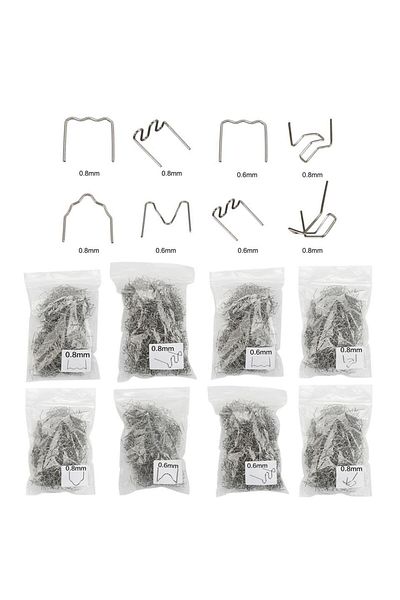 Choice 800PCS Automotive Plastic Repair Welding Nail Standard Pre Cut Wave Staples Bumper Bodywork Repai...