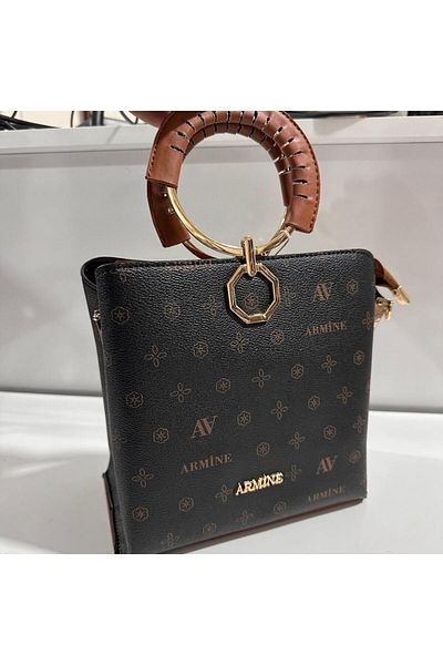 Armine Bag Printed Black Ar26002
