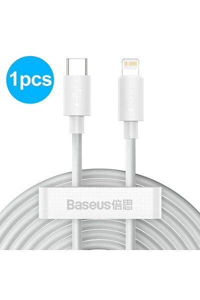 Baseus 1.5m 1pcs Usb Type C Pd 20w Cable For Iphone Se 11 12 13 14 Pro X Xs 8 Fast Usb C Cable For I
