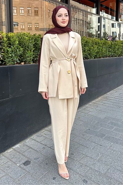 Ovn. Σετ με κουμπιά Colette Gold Beige