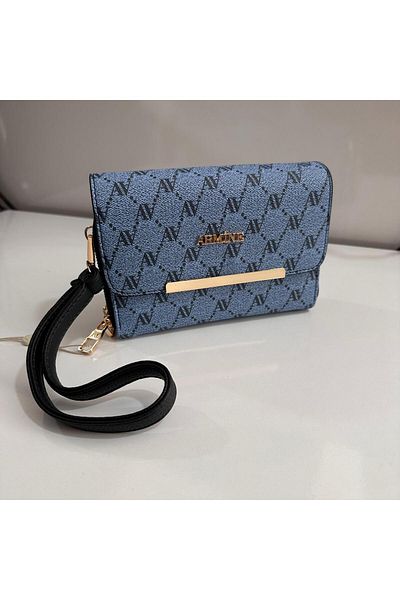 Armine Blue Dotted Portfolio Bag - AR38103