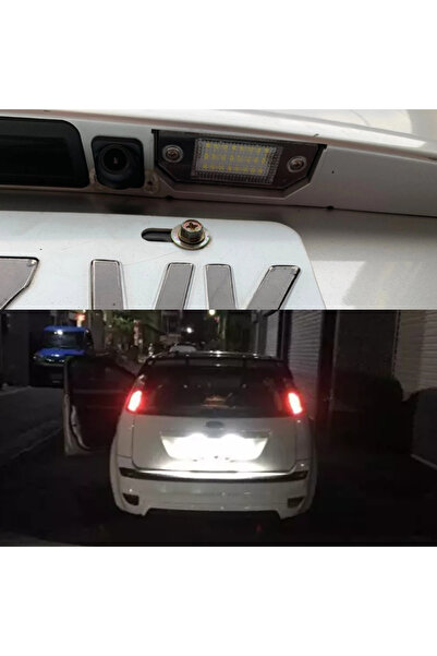 Choice 6000K WHITE 2pcs For Ford LED Number Plate Light Ford Focus MK2 Ford Focus C-MAX LED License Plate L