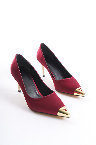 Shoesers Обувки на висок ток с метален ток Stiletto Satin Design