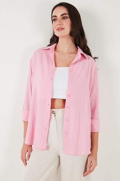 Lela Regular Fit Long Sleeve Textured Shirt Shirt 6772799