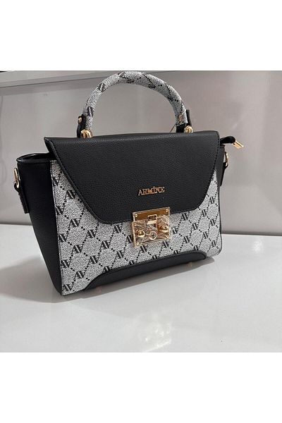 Armine Black Gray Bag - Ar37801 Model
