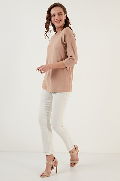 Lela Blůza s tříčtvrtečním rukávem s výstřihem 5861416y