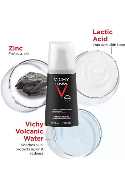 Vichy Homme 24h Ultra Fresh Deodorant 100ml