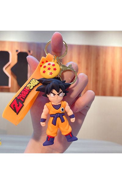 Choice Son Goku Anime Dragon Ball Keychain Fashion Jewelry Son Goku Vegeta Piccolo Action Figures 8CM PVC K