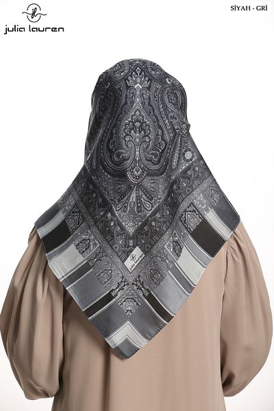 Julia Lauren Women's Amber Scarf Black-Grey