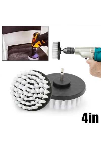 Choice 4 Inch Soft Drill Brush Electric Scrubber Drill Disc Brushes Polisher Bathroom Power Cleaning Too...