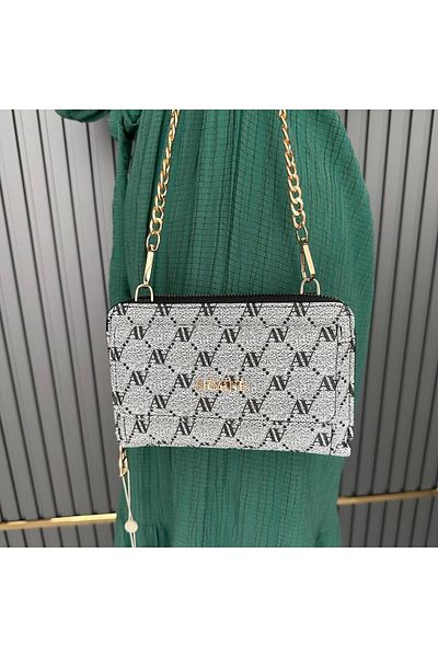 Armine Gray Dotted Bag - AR32402 Model
