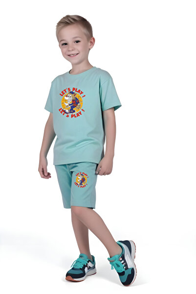 FYK COLLECTİON Короткий комплект для хлопчиків з принтом