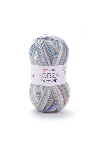 Yarnart FORZA FOREVER - Μαρμάρινο νήμα πλεξίματος χεριών - Ebruli-2713
