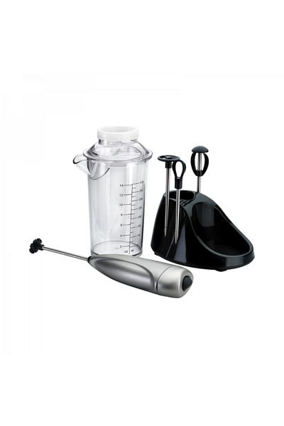 Lacor Electric mixer for cappuccino, frappe and milk frothing with 4 paddles and container