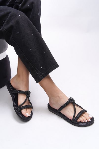 Riccon Γυναικείες παντόφλες Tavniath Black - 0012225   Μοντέλο