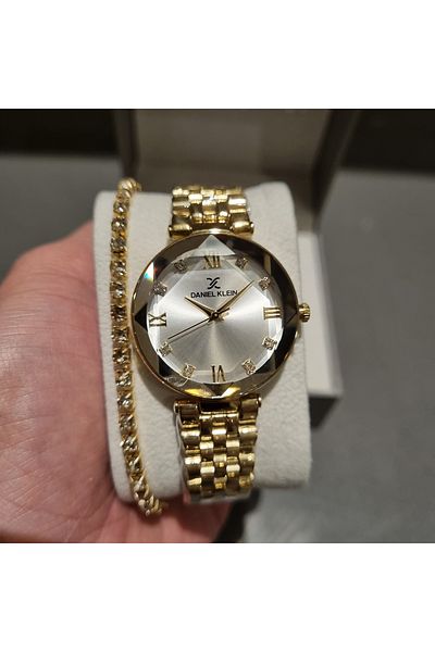 Daniel Klein Dke.1.10811-2 Women's Wristwatch with Gift Bracelet