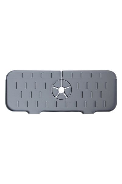 Choice GRAY Kitchen Faucet Absorbent Mat Silicone Sink Splash Guard Water Draining Pad Countertop Protector