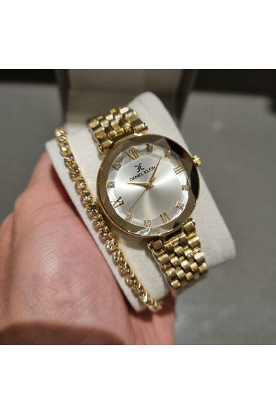 Daniel Klein Dke.1.10811-2 Women's Wristwatch with Gift Bracelet