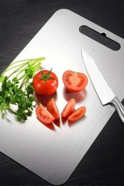 hayret sepeti Professional Chefs' Choice: Stainless Steel Cutting Board